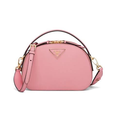 prada pink saffiano bag|Prada saffiano leather odette bag.